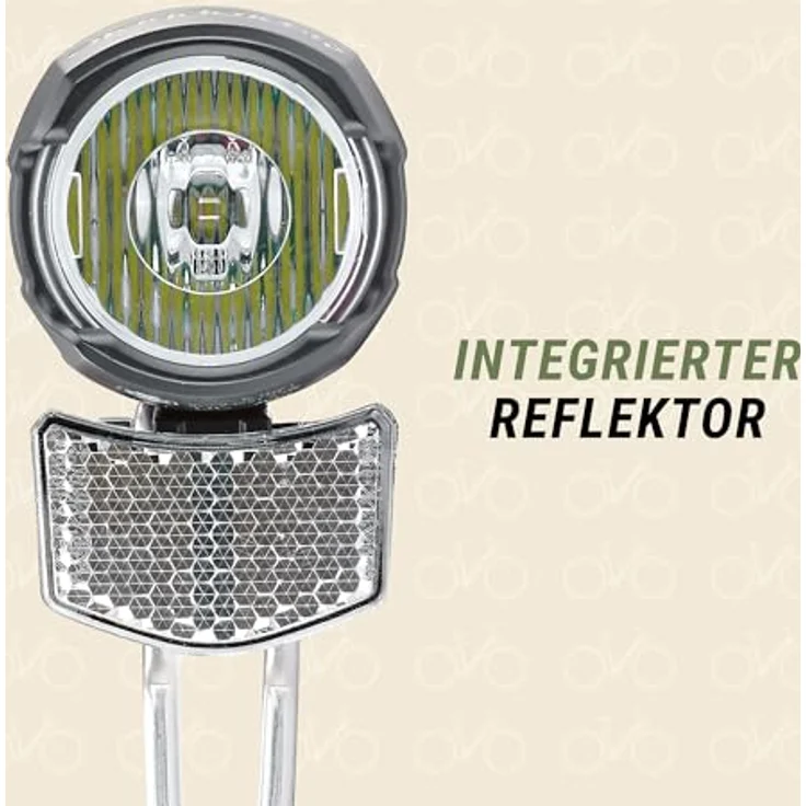 Prophete LED-Batteriescheinwerfer 50 Lux, Montage am Schaft, seitliche Sicherheit, leuchtendes Prophete Logo - Kinderfahrrad Zubehör - blau – Bild 4