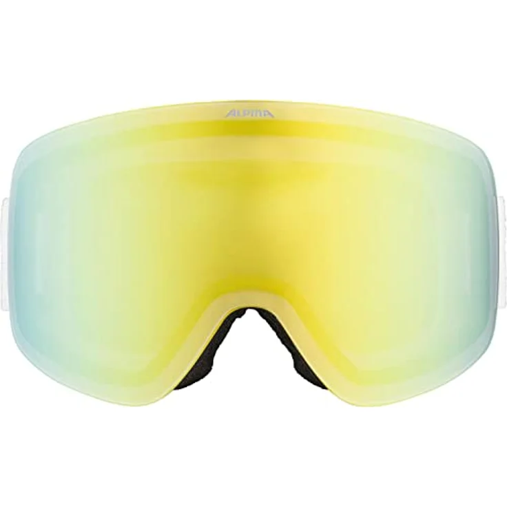 Alpina PENKEN OTG Skibrille, verspiegelte und polarisierte Gläser mit 100% UV-Schutz, Kontrastverstärkung, weiß matt, One Size – Bild 2