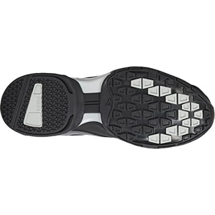 Puma Herren Laufschuhe, Schnürschuhe aus Synthetik, Schwarz, Größe 45, stabiler Blockabsatz 3 cm – Bild 6