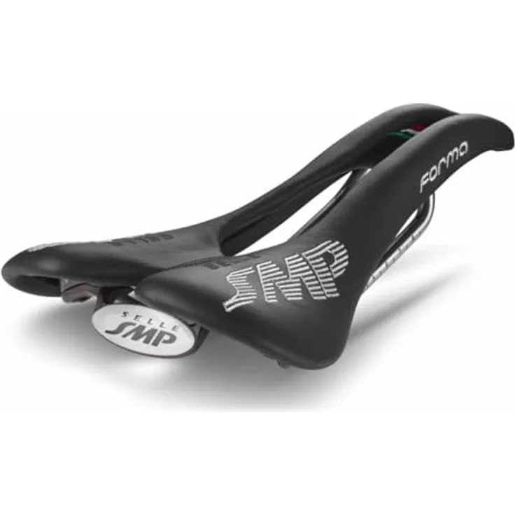 SMP Forma Fahrradsattel, Unisex für Erwachsene, optimale Performance, Schwarz, One Size