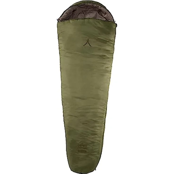 Grand Canyon 'Kansas 190' Schlafsack, Capulet Oliv, 210x80 cm - Mumienschlafsack mit Komfort bis 5 °C, Limit bis 0 °C, Extrem bis -16 °C