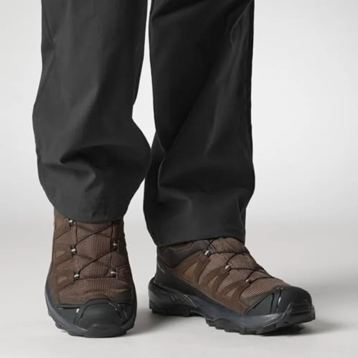 Salomon X ULTRA 360 LEATHER GORE-TEX, wasserdichter Wanderschuh für Herren mit flexiblen niedrigen Schaft und profilierter Gummi-Sohle – Bild 8