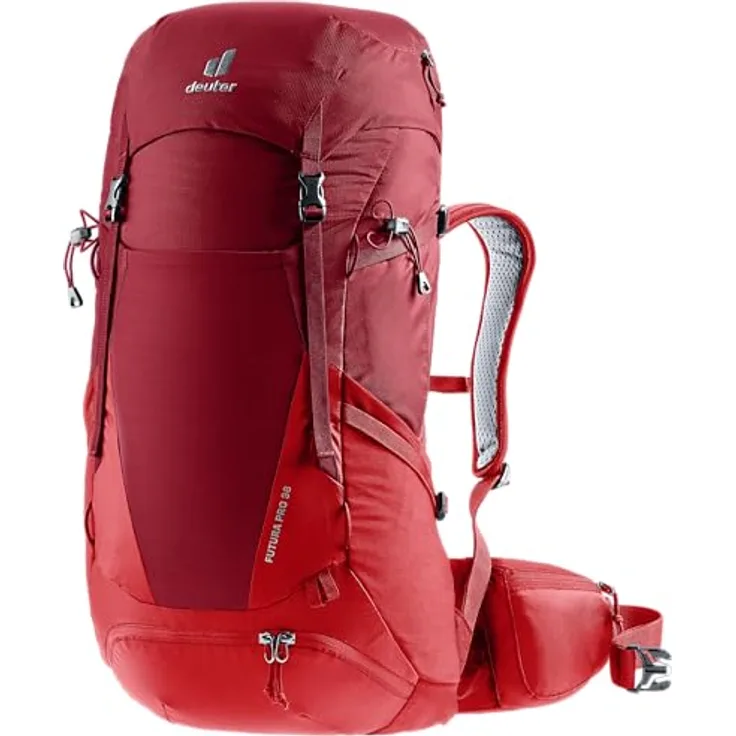 deuter Futura Pro 36, Wanderrucksack mit Aircomfort Netzrücken-System und Active-Comfort-Fit, schwarz