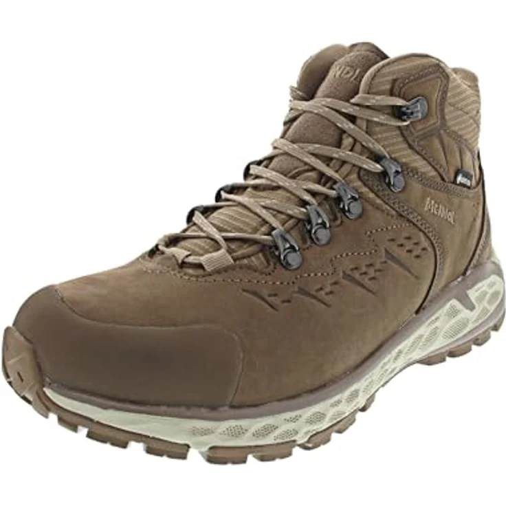 Meindl Menorca Walker Lady Mid, Damen Wanderschuhe in Braun, Größe 38, aus Nubukleder mit Gummilaufsohle und weit geschnitten – Bild 6