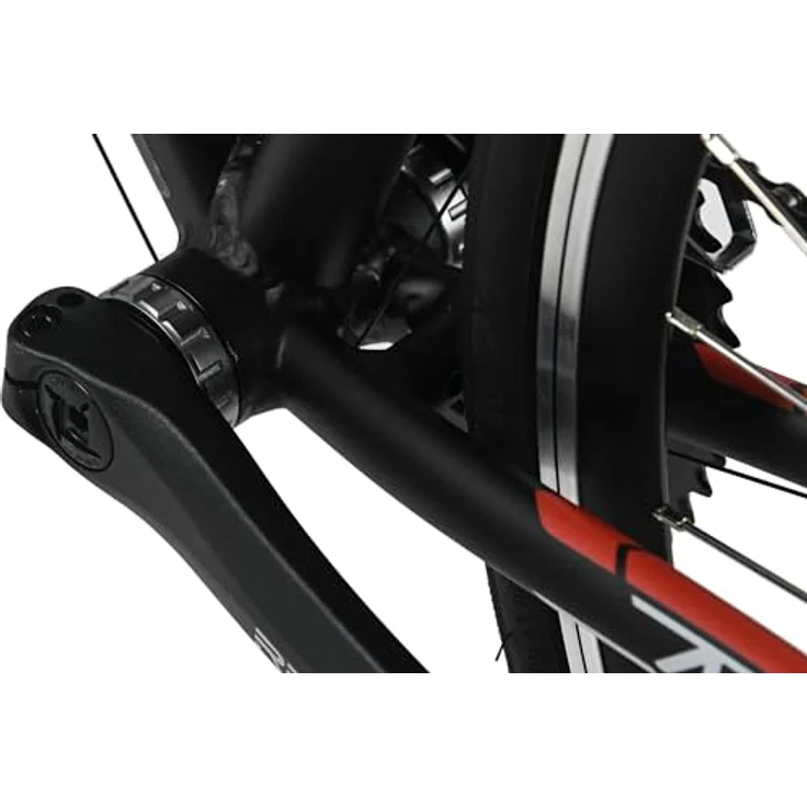 WYLD Rennrad Whirlwind 100, 28'' Rennrad mit 16 Gängen, Aluminium-Rahmen in Schwarz-Rot, 58 cm – Bild 5