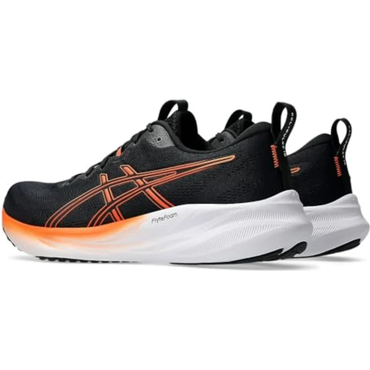 ASICS Gel Pulse 16, Herren Laufschuhe mit hoher Dämpfung, Black/Nova Orange, Größe 48 – Bild 5