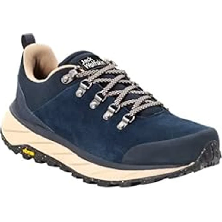 Jack Wolfskin TERRAVENTURE URBAN MID W Outdoorschuh, mittelhoher Wanderschuh aus atmungsaktivem Veloursleder, wasserabweisend, mit ergonomischer VIBRAM-Außensohle, recycelten Materialien, schwarz – Bild 4