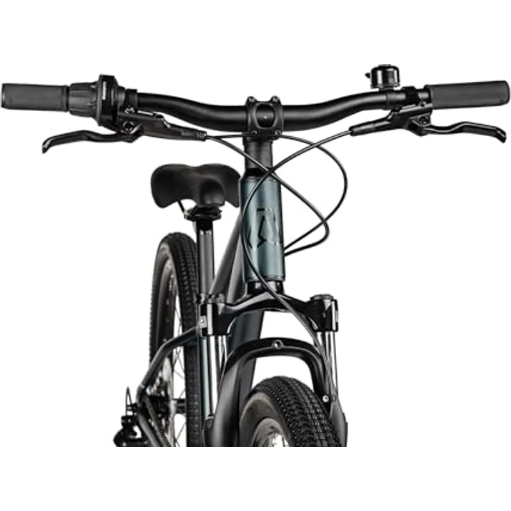 Axess Stipe 24 Pro, Mountainbike Hardtail mit 24 Zoll, dunkelgrün, SR Suntour Federgabel und hydraulischer Scheibenbremse – Bild 3