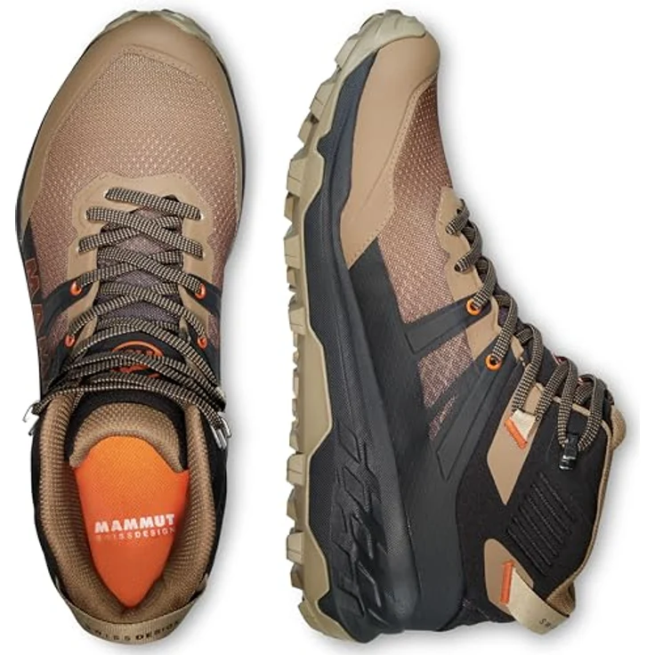Mammut Sertig II Mid GTX, Herren Wanderschuhe mit GORE-TEX-Membran, schwarz, Größe 42 – Bild 2