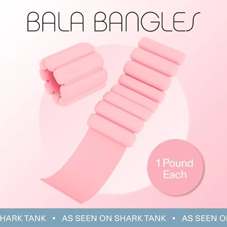 Bala Bala Gewichtsmanschette, 1 Pfund pro Manschette, 2er Set, schwarz – Bild 2
