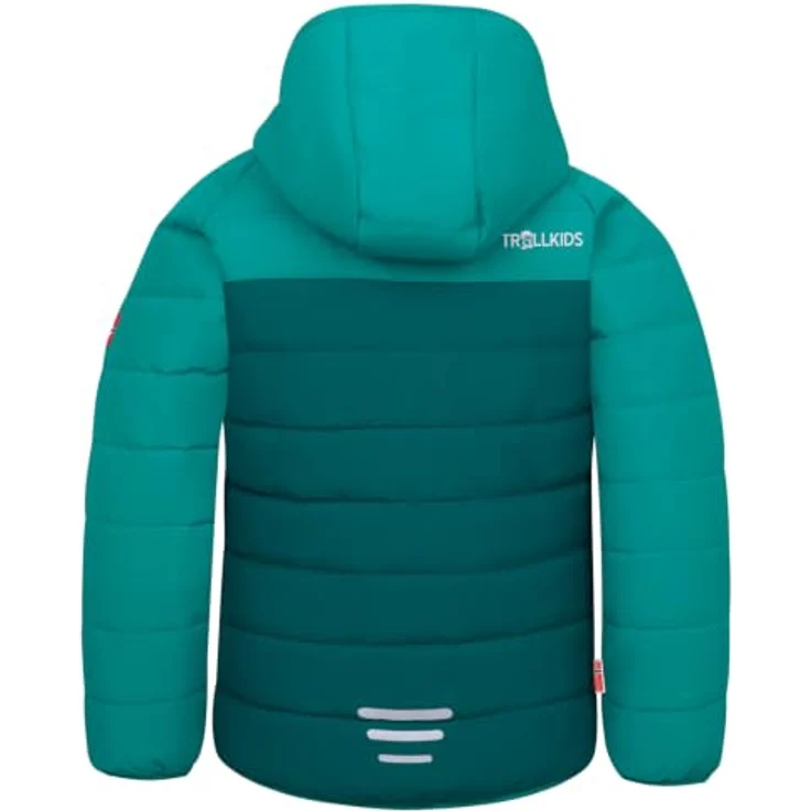 TROLLKIDS Hafjell Snow Jacket PRO, Jungen Skijacke mit 100% Polyester, midnight petrol, Größe 122 – Bild 2
