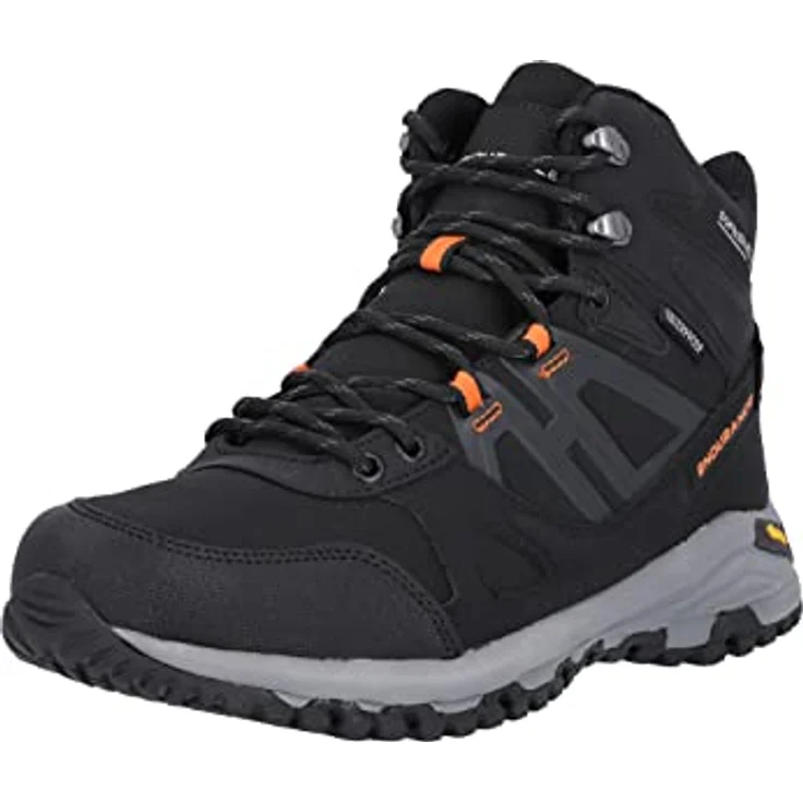 ENDURANCE Museu Outdoor-Stiefel, wasserdicht mit Vibram Gummi Außensohle und reflektierenden Elementen, 1001 Black, Größe 45 – Bild 1