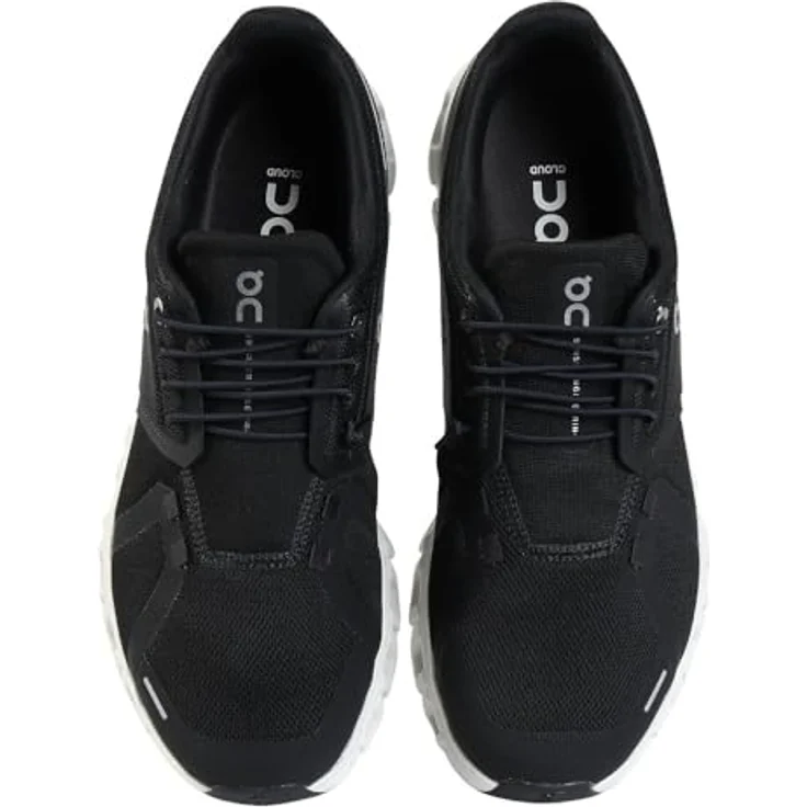 ON Cloud 6, Laufschuhe mit atmungsaktiver Technologie und gepolsterter Dämpfung, schwarz/weiß, Größe 43 – Bild 2
