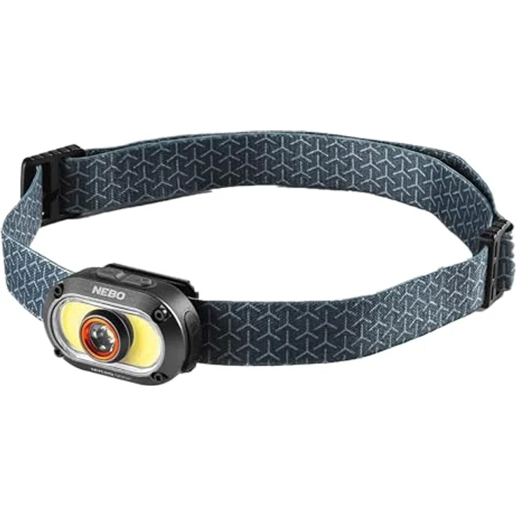 NEBO MYCRO 500+, wiederaufladbare Kopflampe mit 500 Lumen, wasserfest, Aluminium-Design, Spot- und Flutlichtmodi, verstellbares Kopfband – Bild 1