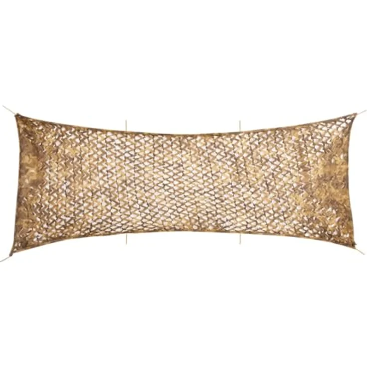 vidaXL Tarnnetz 623x203 cm, leichtes und wasserabweisendes Netz mit Aufbewahrungstasche in Sandfarbe – Bild 1