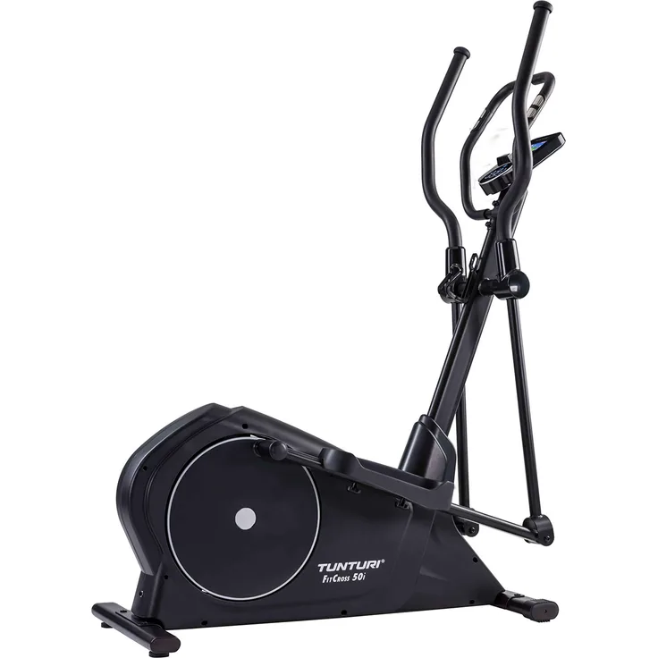Tunturi FitCross 50i Crosstrainer hinten, Crosstrainer mit 20 Trainingsprogrammen, schwarz