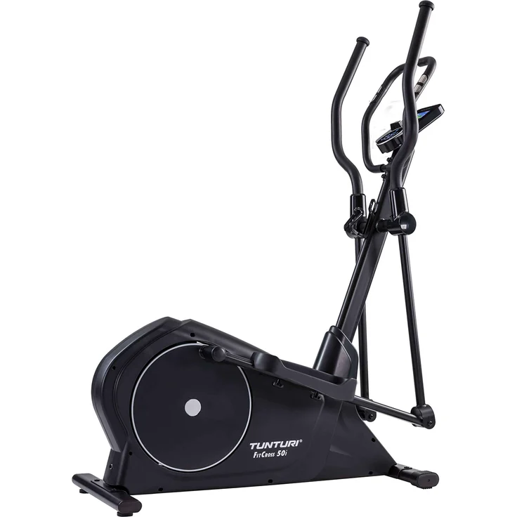 Tunturi FitCross 50i Crosstrainer hinten, Crosstrainer mit 20 Trainingsprogrammen, schwarz