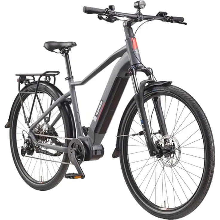 TELEFUNKEN E-Bike Herren 29 Zoll, Elektrofahrrad Mittelmotor, 10-Gang Shimano Kettenschaltung, Hydr. Scheibenbremsen - Pedelec SUV-Bike, SUV700 in schwarz