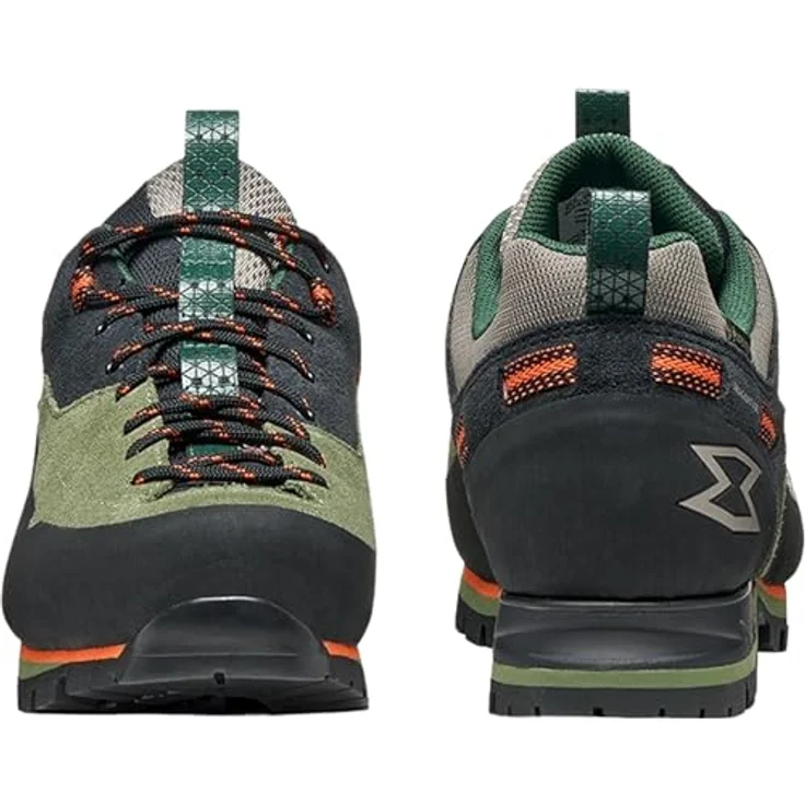 Garmont Dragontail MNT Evo GTX, wasserdichte Herren Zustiegsschuhe mit Wildleder-Obermaterial und griffiger VIBRAM-Laufsohle | Black/Olivine EU 44 – Bild 4
