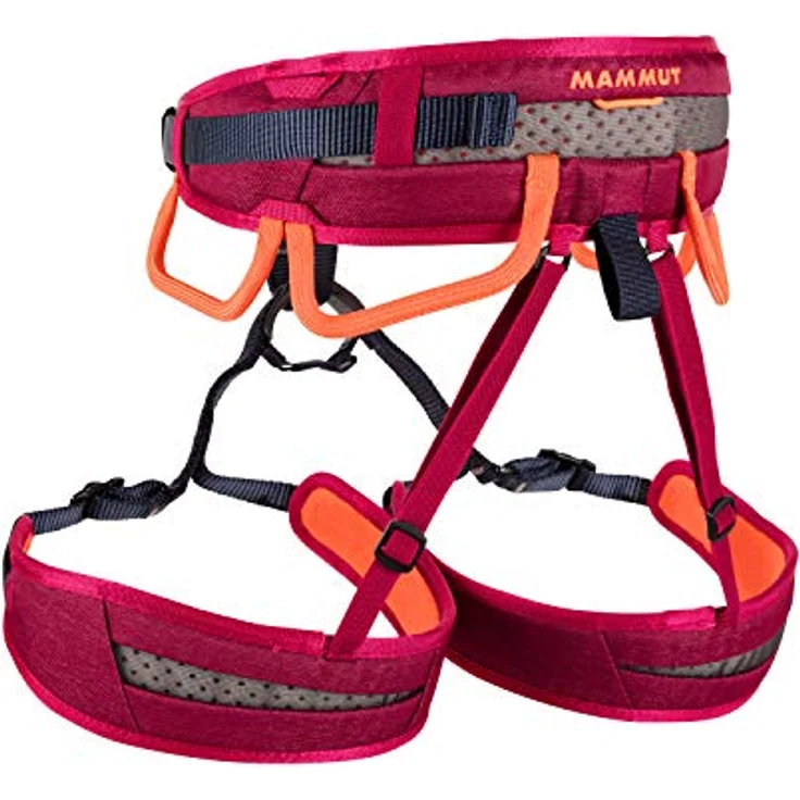 Mammut Ophir Fast Adjust Women, Klettergurt mit Reißverschlussfach für Smartphone, orange, Gr. S – Bild 2