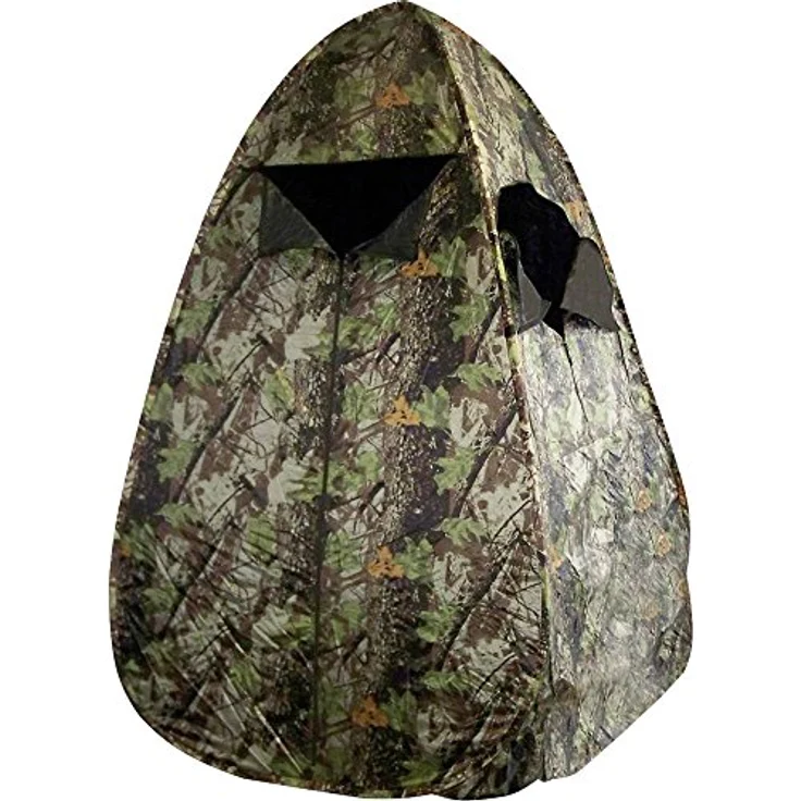 Berger & Schröter Wurfzelt, Tarnfarbe, selbstaufbauend, 4.50 kg, ideal für Tierbeobachtungen und Jagd – Bild 1