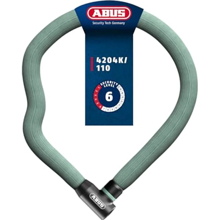 Abus Goose Lock, Veloschloss (110 cm) mit 4 mm Stahlkette, formstabil und flexibel, in verschiedenen Farben erhältlich – Bild 1