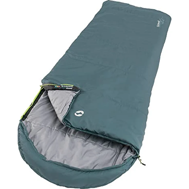 Outwell Campion Lux Sleeping Bag Long, Schlafsack in Teal mit hochwertiger Isolierung und großzügigem Platzangebot – Bild 2