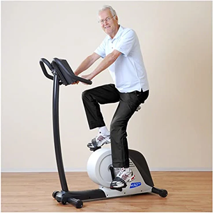 Ergo Fit ERGO-FIT Cycle 450 Professioneller Ergometer Fahrradtrainer Fitnessbike, LCD-Anzeige, Abstandsmessung, Zeitmessung, Geschwindigkeitsanzeige – Bild 2