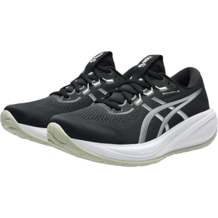 Asics Gel-Cumulus 28, Leichter Laufschuh mit FF BLAST MAX Dämpfung, black/white, Größe: 9.5 – Bild 1