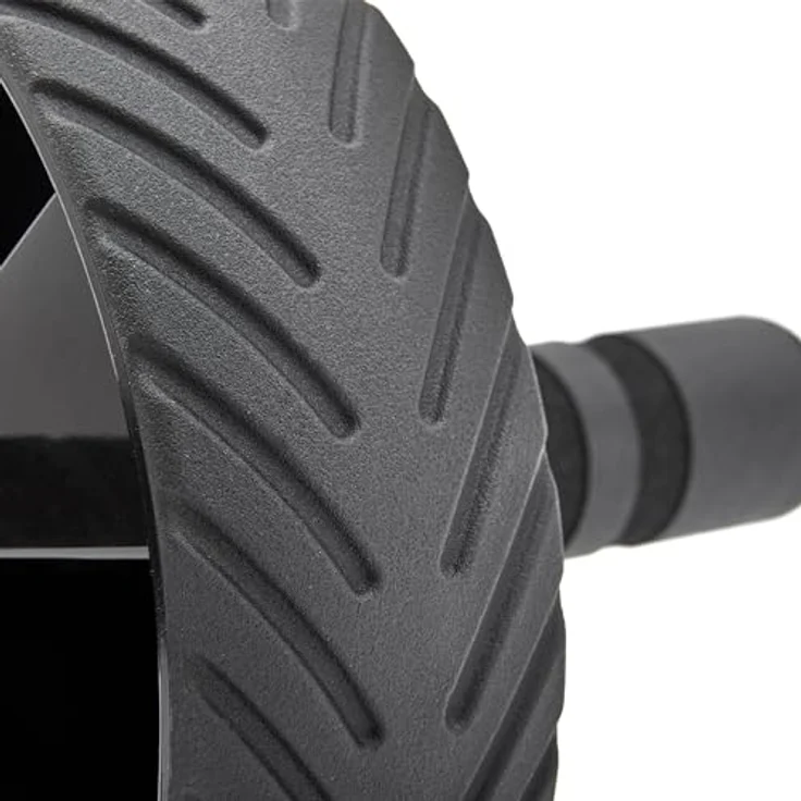 adidas Bewegungsrad Ab Wheel Bauchtrainer für zuhause-anspruchsvolles Home Workout für den Oberkörper, geeignet für Anfänger, Fortgeschrittene und Profis, Schwarz, One Size – Bild 3