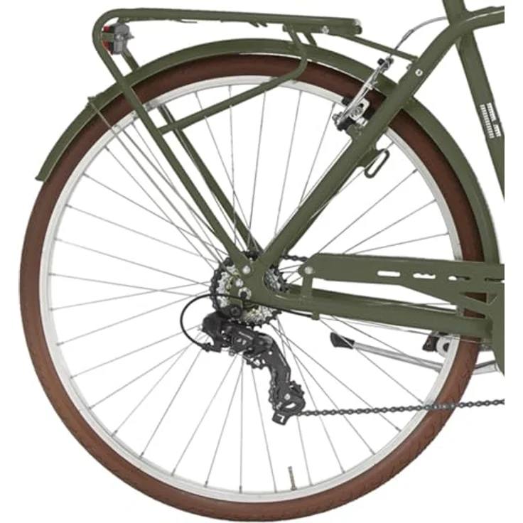 ALPINA Freetime Herrenfahrrad, Shimano TY300 7-Gang-Schaltung, militär-grün, 55 cm – Bild 4