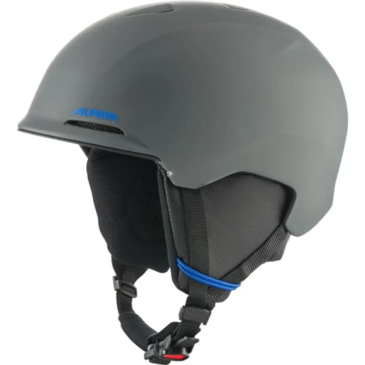 ALPINA BRIX JR, Skihelm für Kinder mit waschbarem Innenfutter, Midnight-Grey matt, M (51-55 cm) - sicher, komfortabel, perfekt klimatisiert, geringe Gewicht, abnehmbare Ohrenpolster – Bild 1