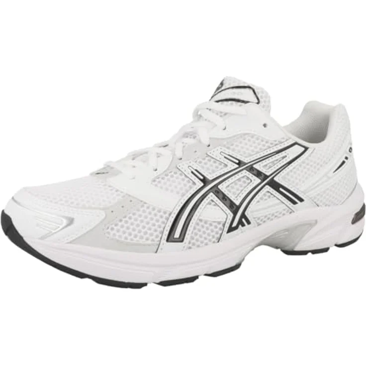 Asics Gel-1130 Laufschuhe für Herren, white/black, Größe 46, mit strapazierfähigem Obermaterial und Gummisohle für optimalen Halt – Bild 4