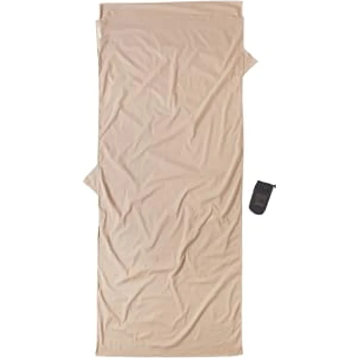 Cocoon Insect Shield TravelSheet, Schlafsack 210 cm aus ägyptischer Baumwolle, mit Insektenschutz und Kissenfach, rechteckig – Bild 1