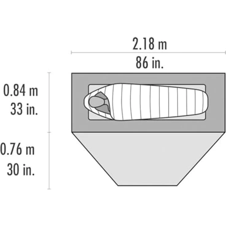 MSR Elixir 1, Kuppelzelt für 1 Person, 2.16 kg, freistehende Konstruktion mit hohem Stauraum und guter Belüftung – Bild 5