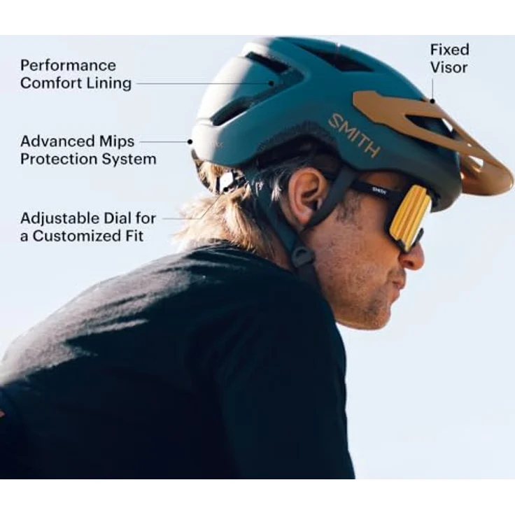 Smith Pilot MIPS, Fahrradhelm mit integriertem MIPS-System, schwarz – Bild 5
