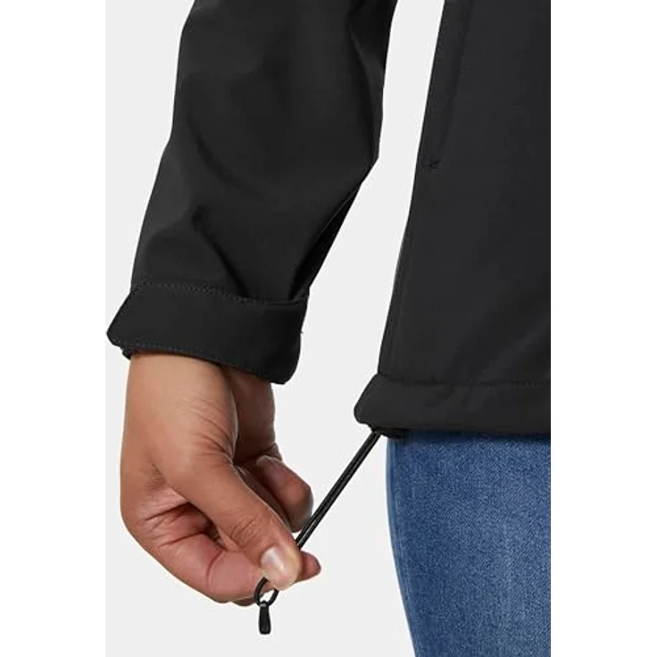 Helly Hansen W Paramount Hood Softshelljacke, Damen Schwarz mit Kapuze, Größe M, 90% recyceltes Polyester – Bild 4