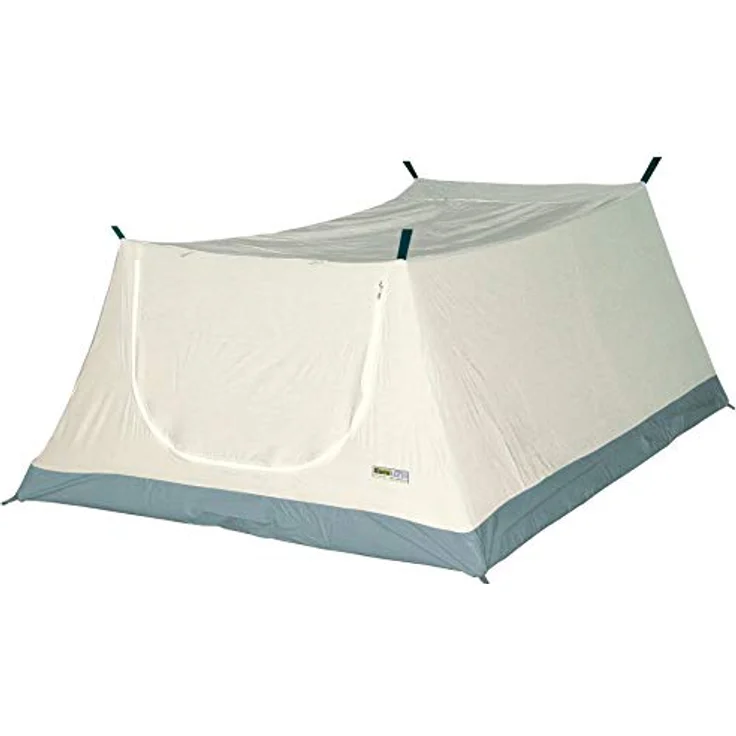 Eurotrail Schlafkabine für Faltwagen/Vorzelt, Größe 200x135x72cm, weiß mit grauem PVC-Boden – Bild 1