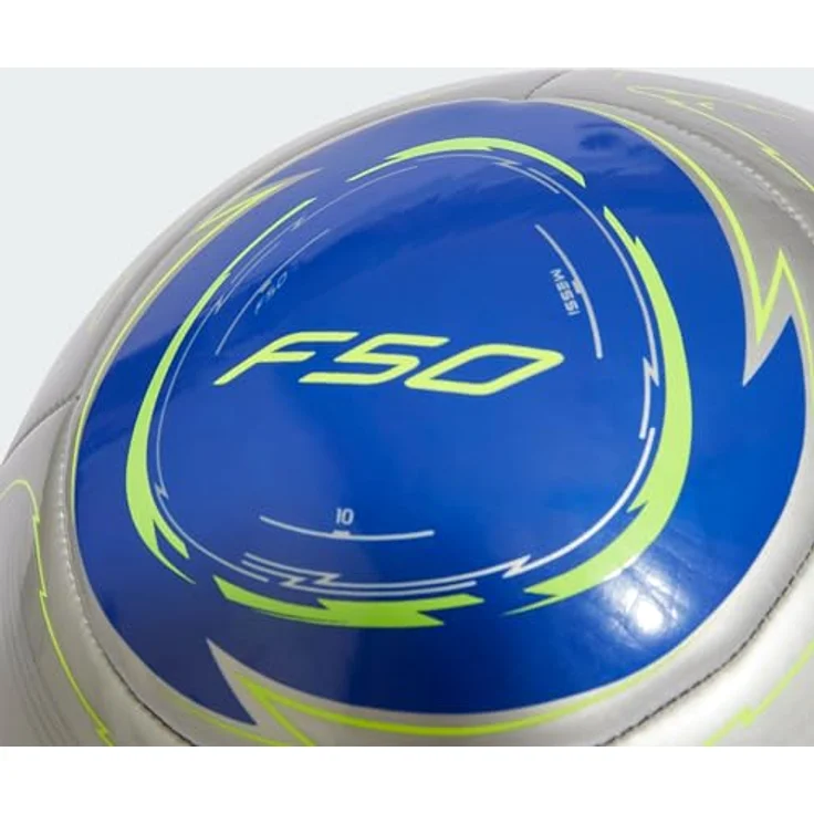 adidas Performance Fußball MESSI CLB (1-St) in Silver Metallic / Lucid Blue / Solar Yellow, Größe 5 – Bild 5