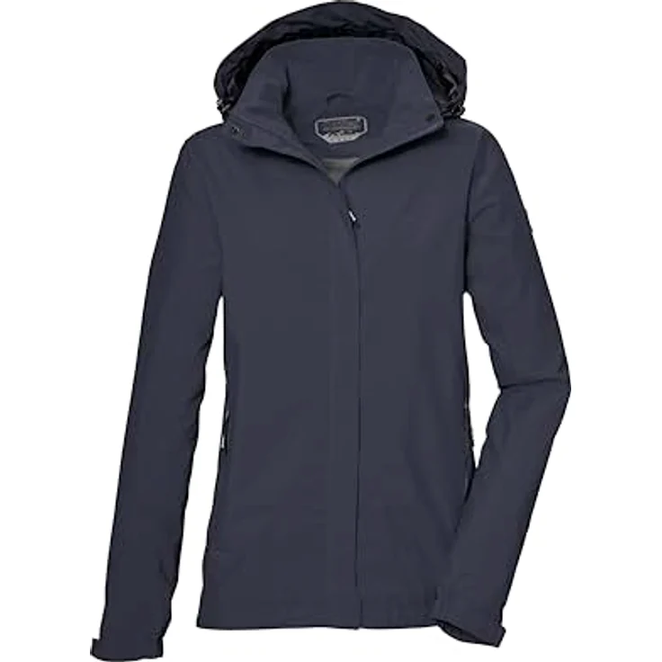 Killtec Funktionsjacke Damen, wasserdicht mit 10.000 mm Wassersäule, atmungsaktiv, dunkelblau, Größe 46 – Bild 1