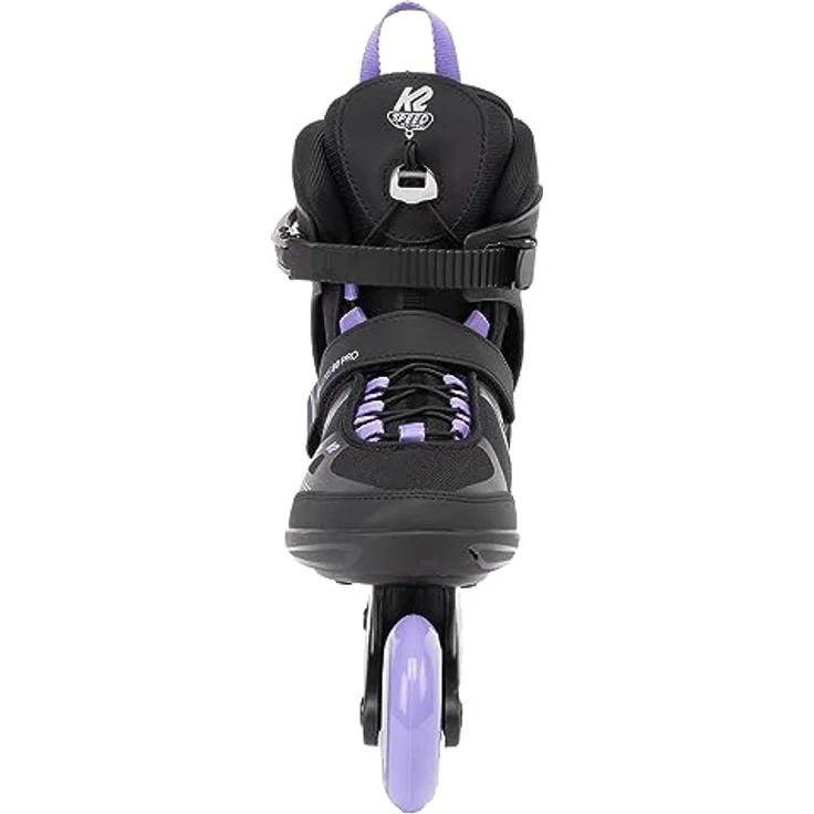 K2 Inline Skates ALEXIS 80 PRO, Damen, Größe 37 Schwarz/Lavendel, mit Tec Composite Rahmen, Stability Plus Cuff und ABEC-5 Kugellager – Bild 5
