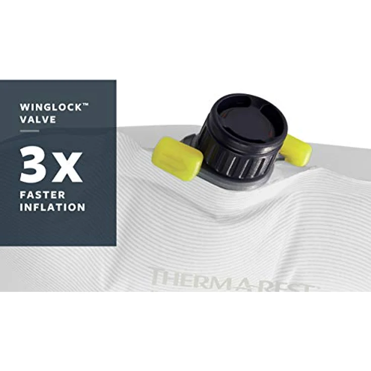 Therm-a-Rest Trail Lite Selbstaufblasende Isomatte für Camping und Rucksackreisen, regulär, 50,8 x 183,9 cm, Winglock-Ventil, Trooper, Grau – Bild 2