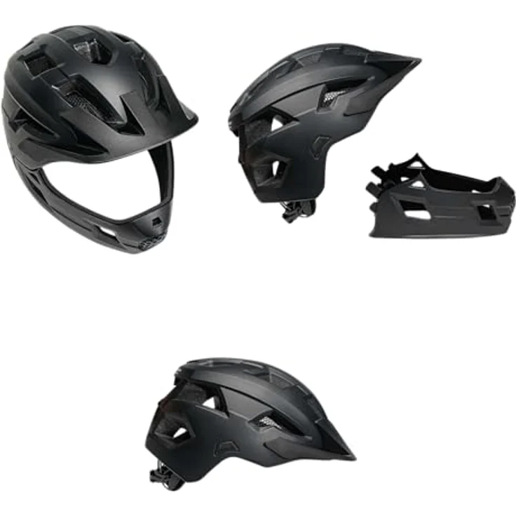 Crazy Safety Titan Fullface, Velohelm mit maximalem Schutz, 54 - 57 cm, innovatives Design und optimaler Komfort – Bild 3