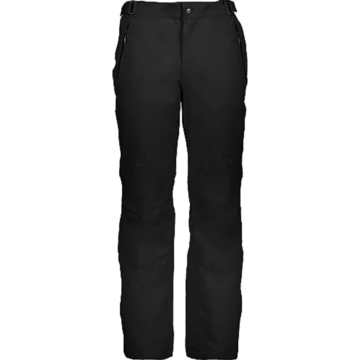 CMP Campagnolo Herren Skihosen Man Pant, Latzhose aus Super Roubaix mit Wind Protect-Technologie, Schwarz – Bild 1