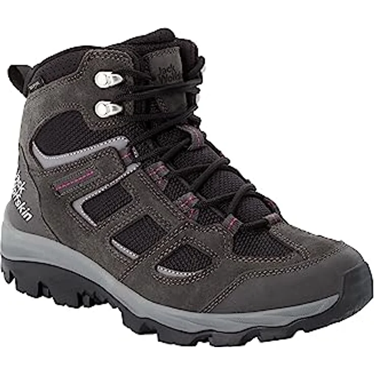 Jack Wolfskin VOJO 3 TEXAPORE MID W, Wasserdichte Wanderschuhe mit guter Knöchelunterstützung, schwarz – Bild 3