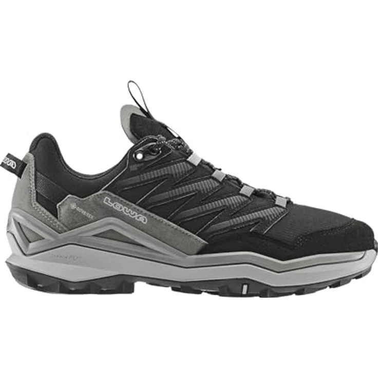 LOWA MADDOX PRO GTX LO, Outdoor-Schuhe für Herren, Wasserdicht, Atmungsaktiv, Schwarz/Grau, Ideal für schnelles Wandern und Trekking – Bild 2