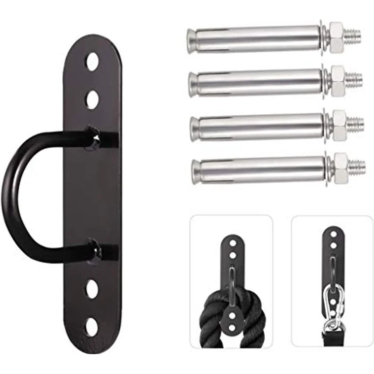 Luckynono Fitness-Tau-Halterung, Anker, Widerstandstrainer-, Wand- & Decken-Anker-Halterung, Aufhängegurt, Wandankerpunkt für Krafttraining-Systeme, Yoga, Schaukeln, Hängematten, Boxsack – Bild 1