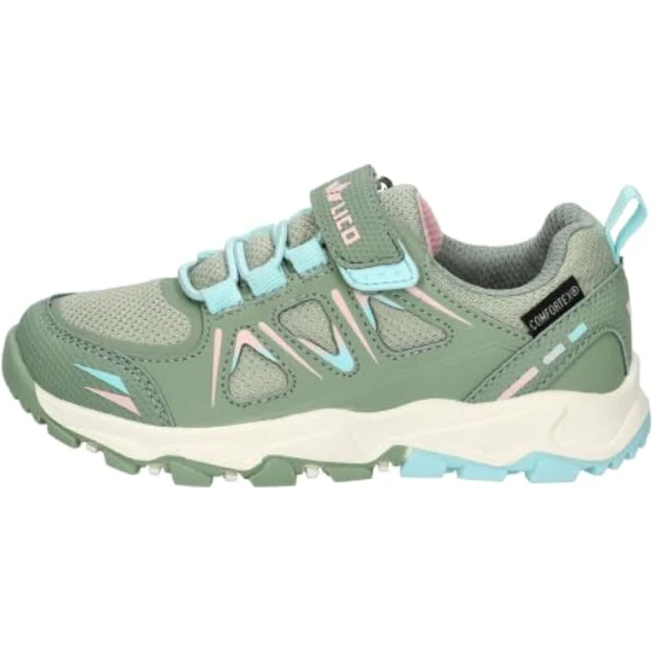 Lico Outdoorschuh Allen VS, wasserdicht und atmungsaktiv mit elastischen Schnürsenkeln und Klettverschluss, schwarz – Bild 2