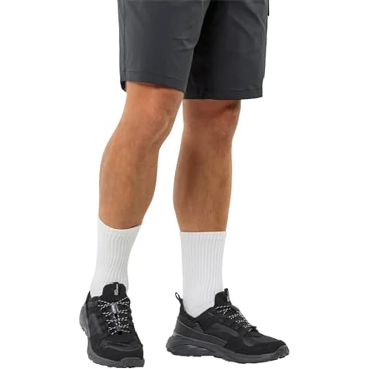 Jack Wolfskin Dromoventure Athletic Low M, Herren Wanderschuhe, schwarz, mit dämpfender EVA-Mittelsohle und griffiger Gummisohle – Bild 4