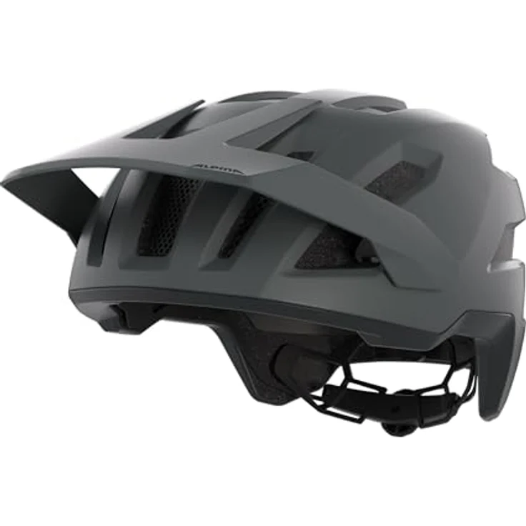 Olympic Sportswear Alpina Taunus, Fahrradhelm mit Microshell-Außenschale, mitternachtsgrau schwarz matt, 52-56 cm – Bild 5